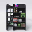Lit mezzanine gaming Minecraft BaseCamp XL avec bureau et étagère