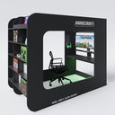 Lit mezzanine gaming Minecraft BaseCamp XL avec bureau et étagère