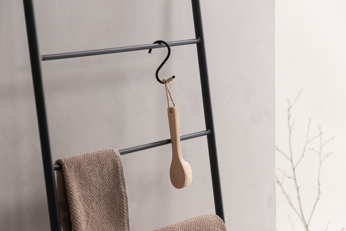 Échelle à serviettes / Porte-manteau Lazaro – Design minimaliste en Noir
