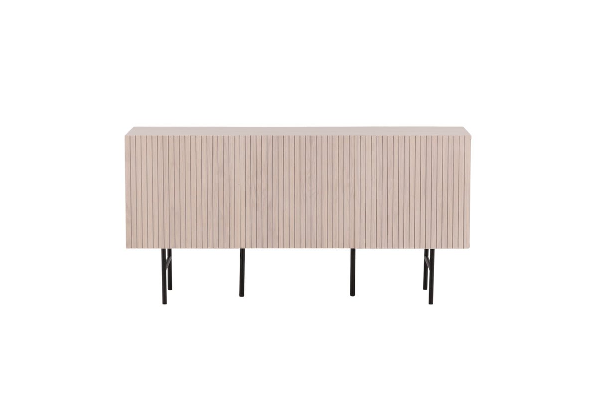 Commode Elvesta – 150 cm, Whitewash ou Noir, Moderne Skandi