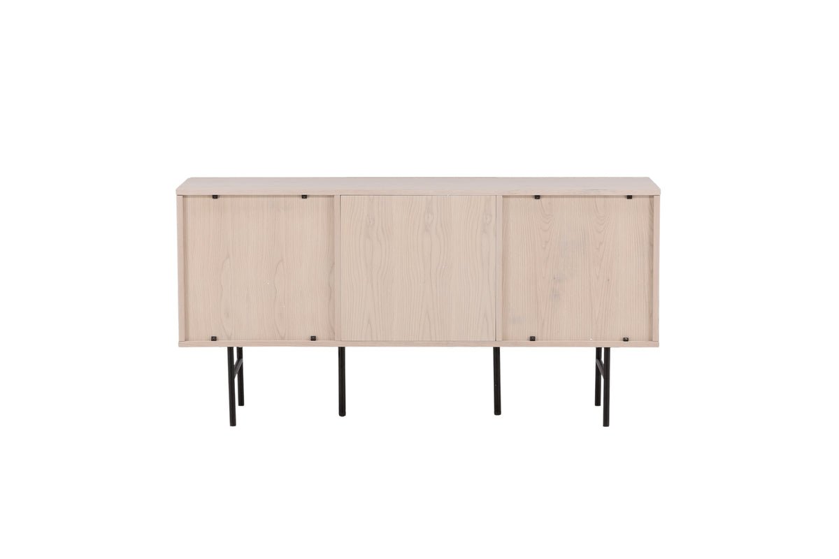 Commode Elvesta – 150 cm, Whitewash ou Noir, Moderne Skandi