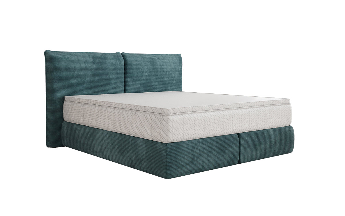 Lit boxspring Pillo en Côtelé