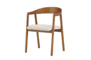Ensemble de 2 - Chaise Tavi avec formes douces et organiques