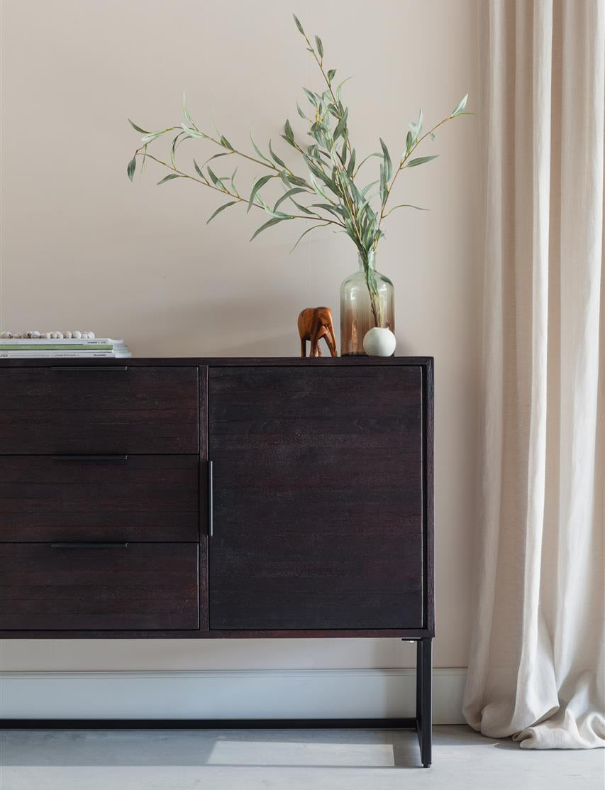 Sideboard Webster Hoch – aus Teak in Braun