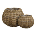 Panier à plantes Avenora – en rotin Kubu lot de 2