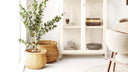 Lot de 2 paniers Medelin - en polyester et Bois