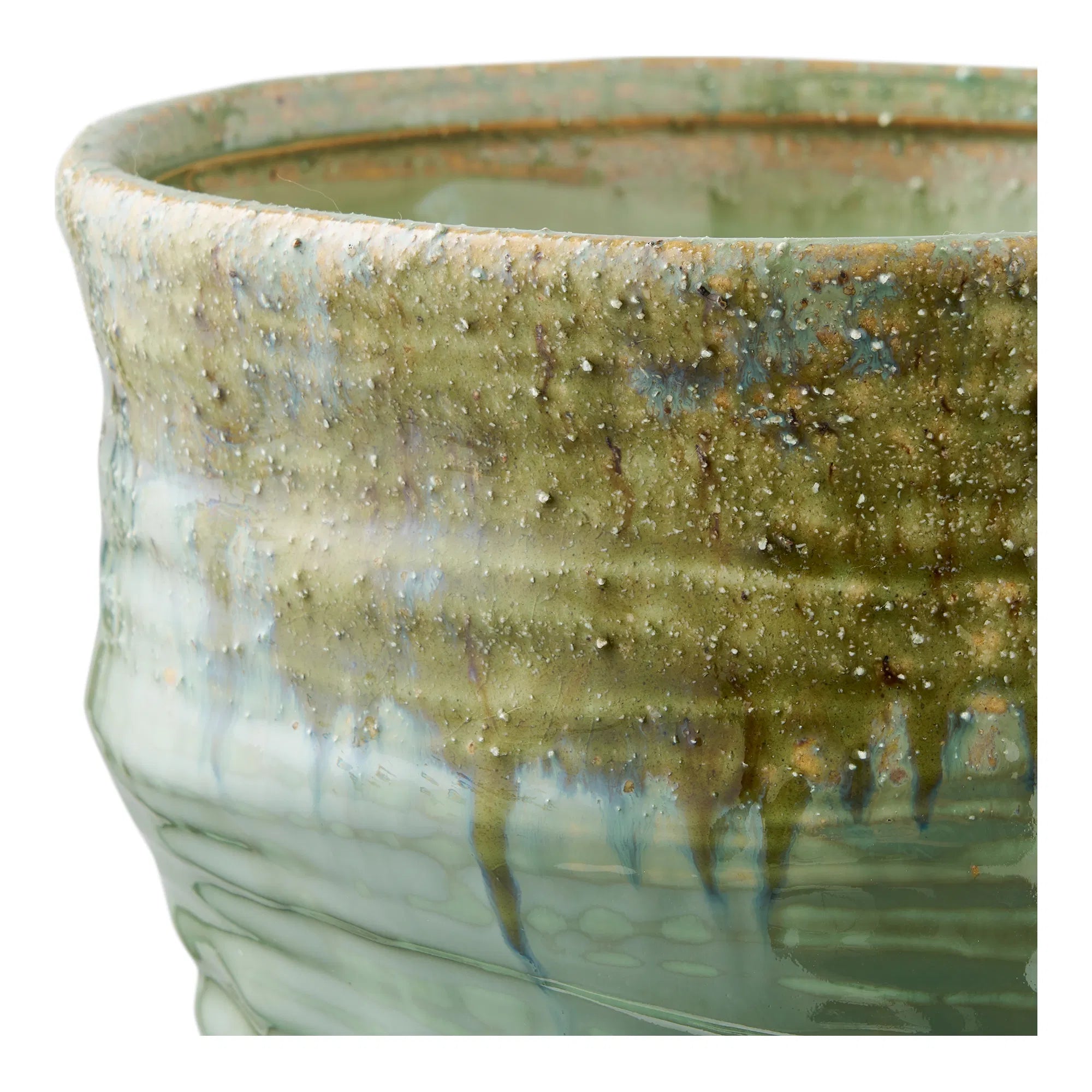 Vase Linovia – vase en céramique noble en Vert