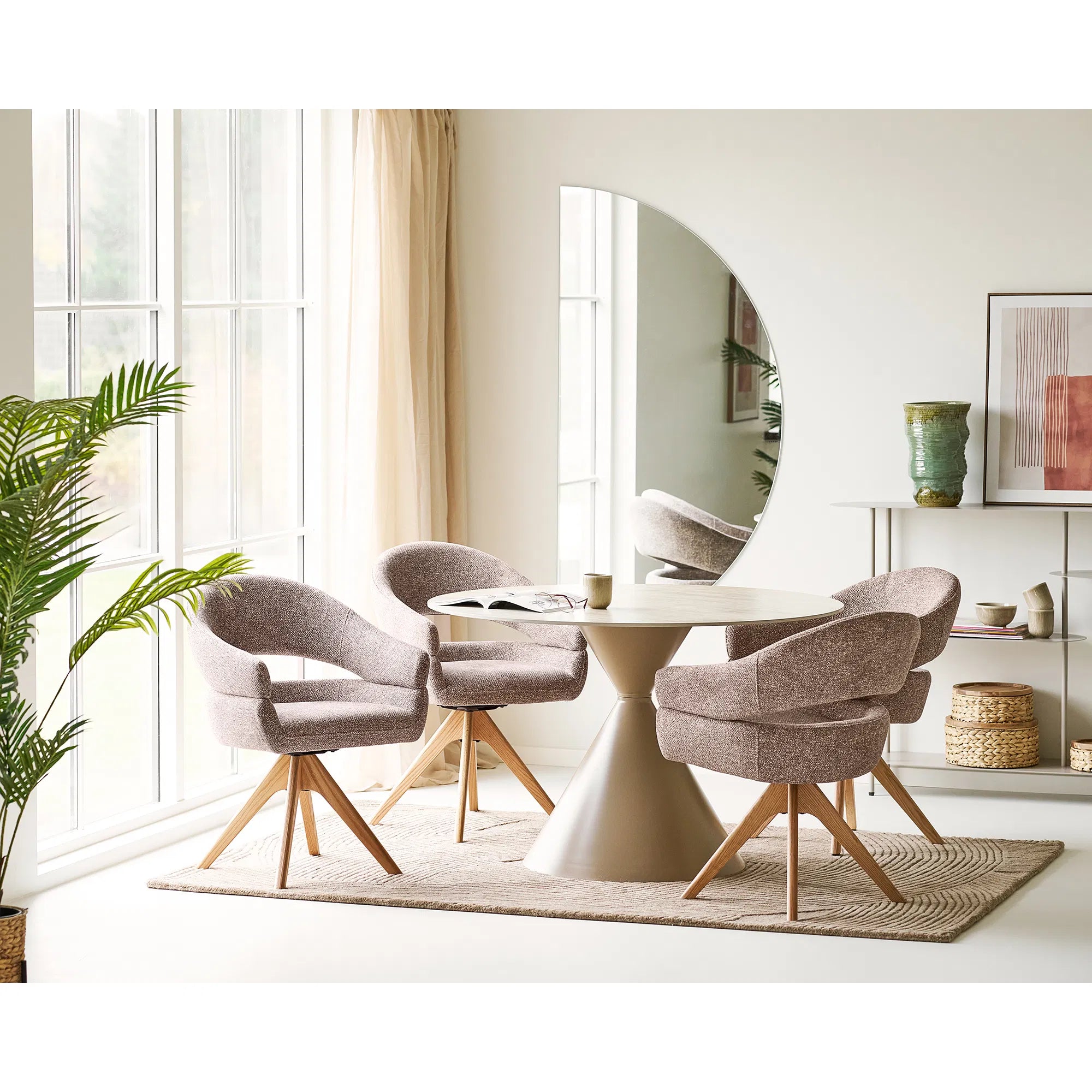 Vase Linovia – vase en céramique noble en Vert