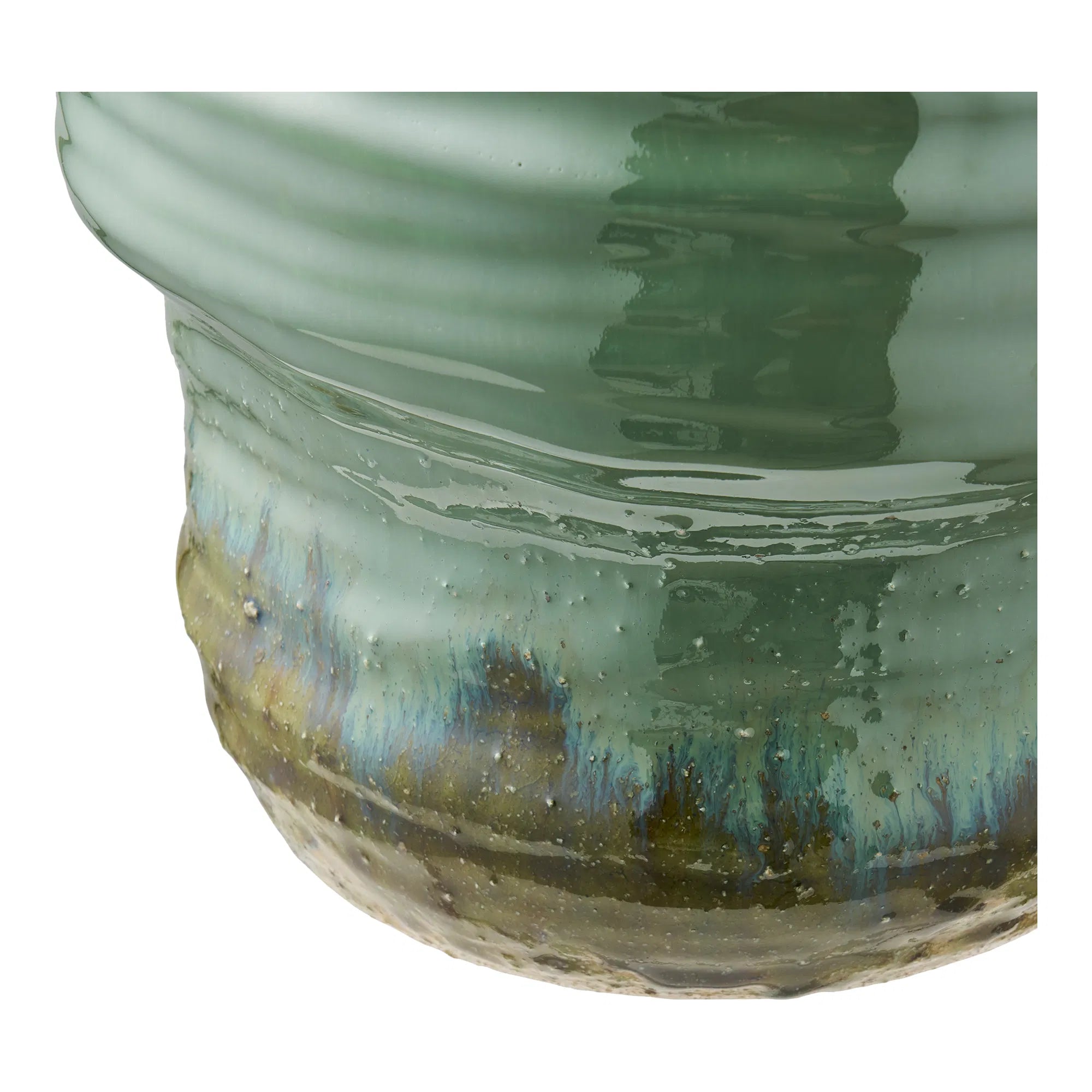 Vase Linovia – vase en céramique noble en Vert