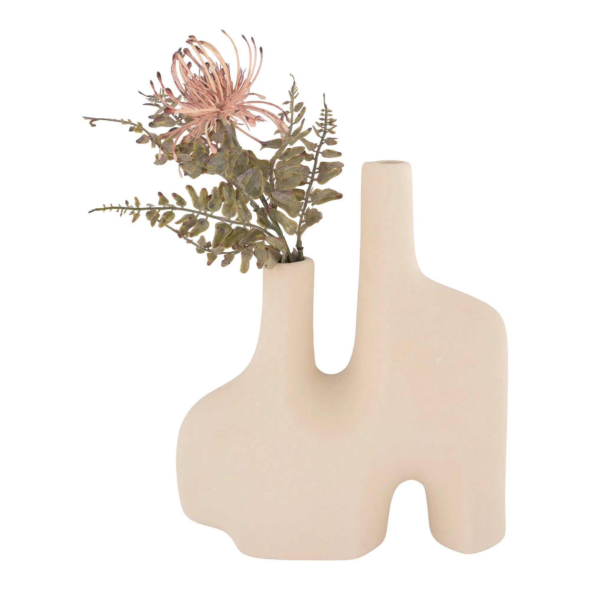 Vase « Sorelia » – design en céramique couleur sable