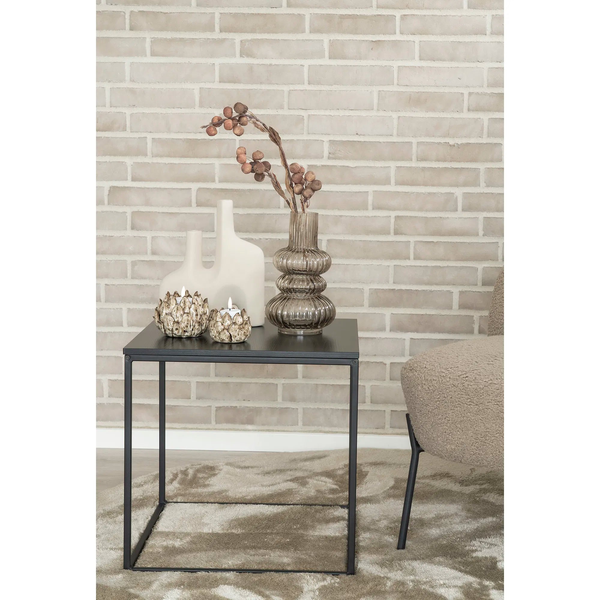 Vase « Sorelia » – design en céramique couleur sable