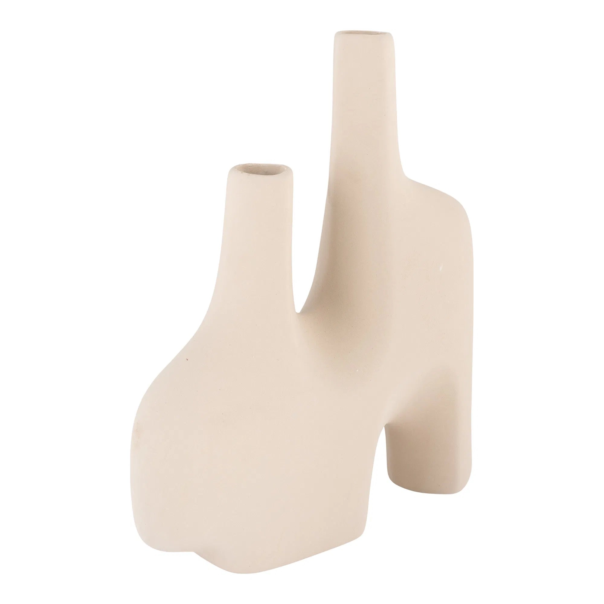 Vase « Sorelia » – design en céramique couleur sable