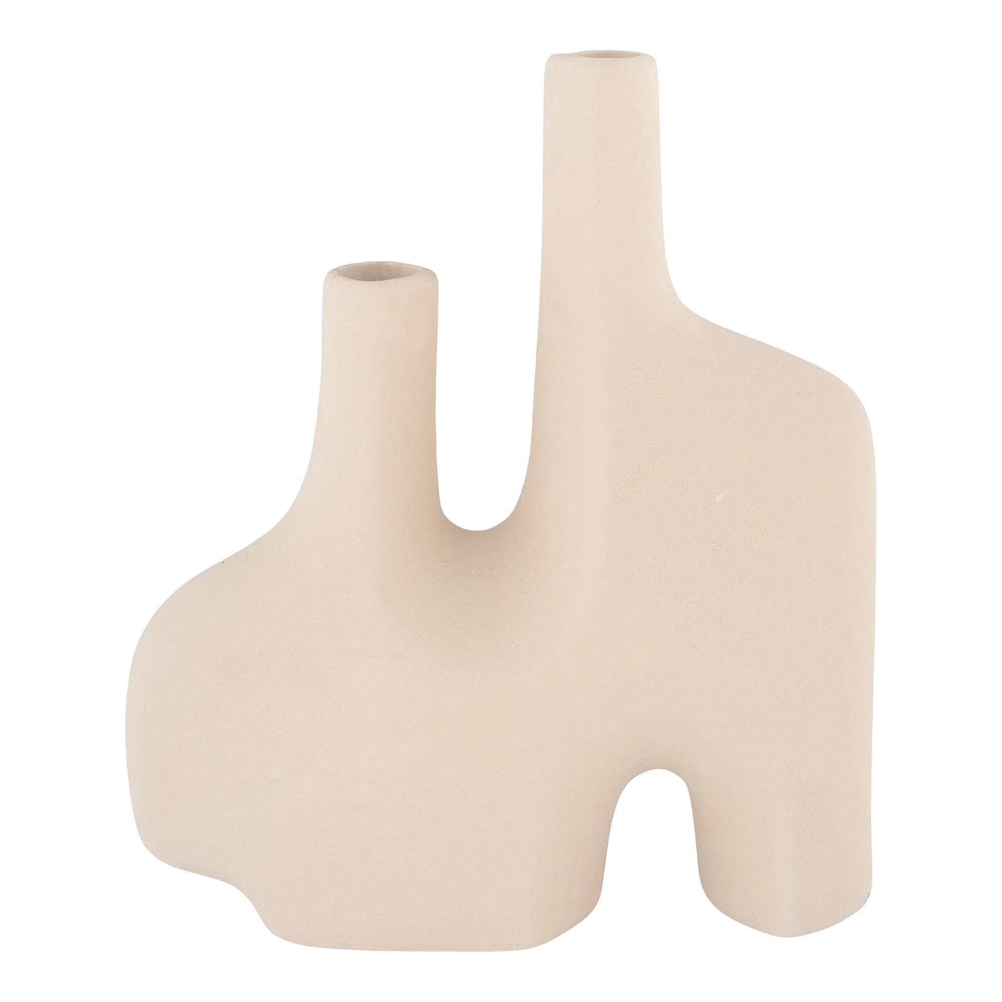 Vase « Sorelia » – design en céramique couleur sable