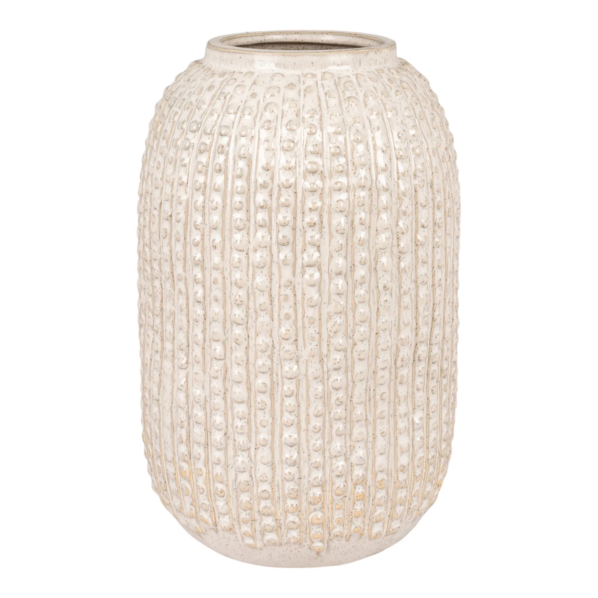 Vase « Oliviera » – Verre brun fumé