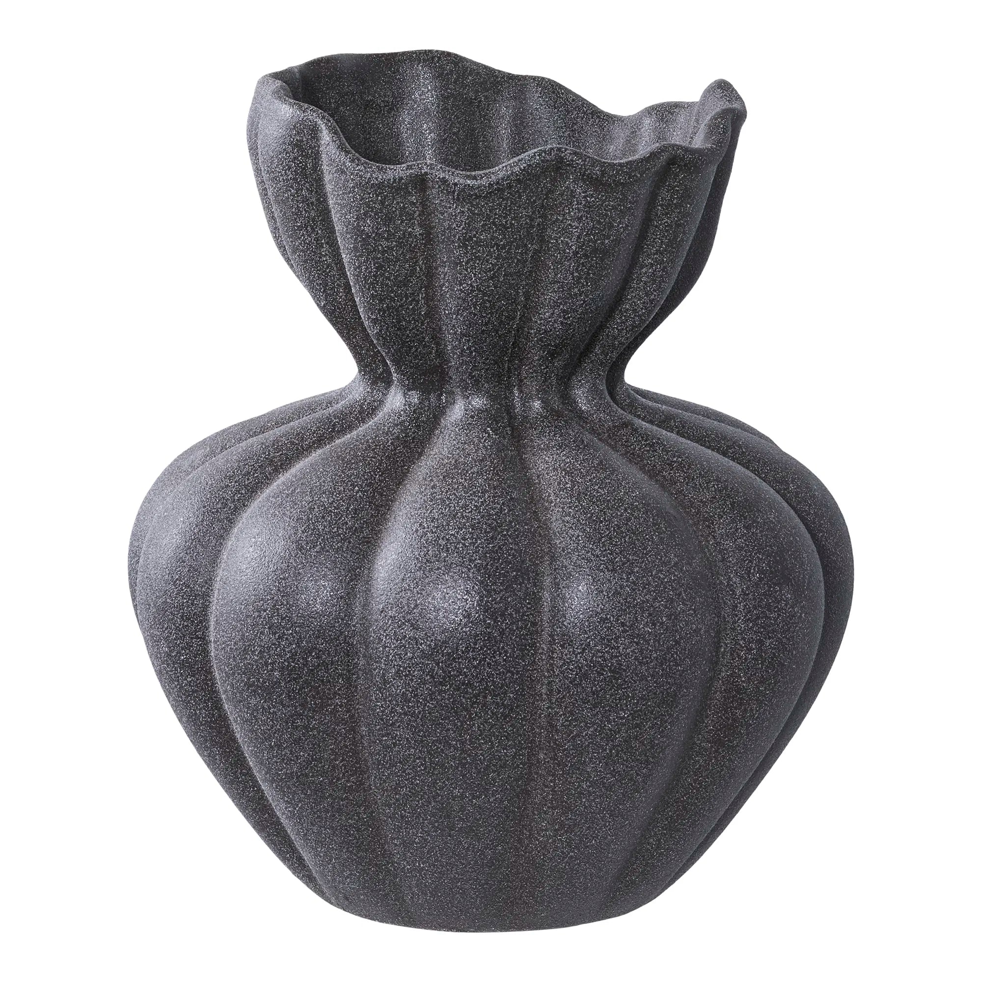 Vase « Lunara » – Céramique en Noir