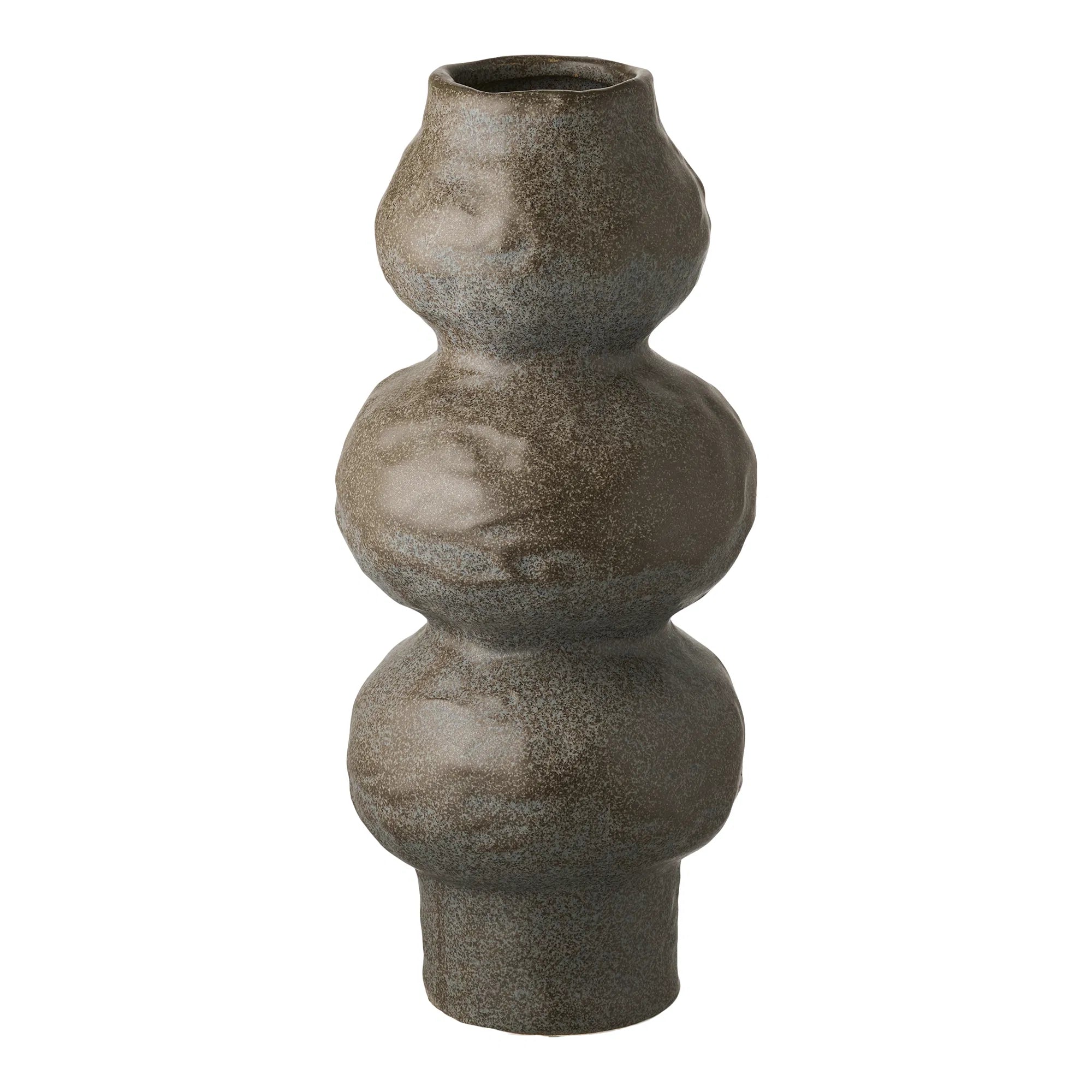 Vase Liora – Céramique gris foncé