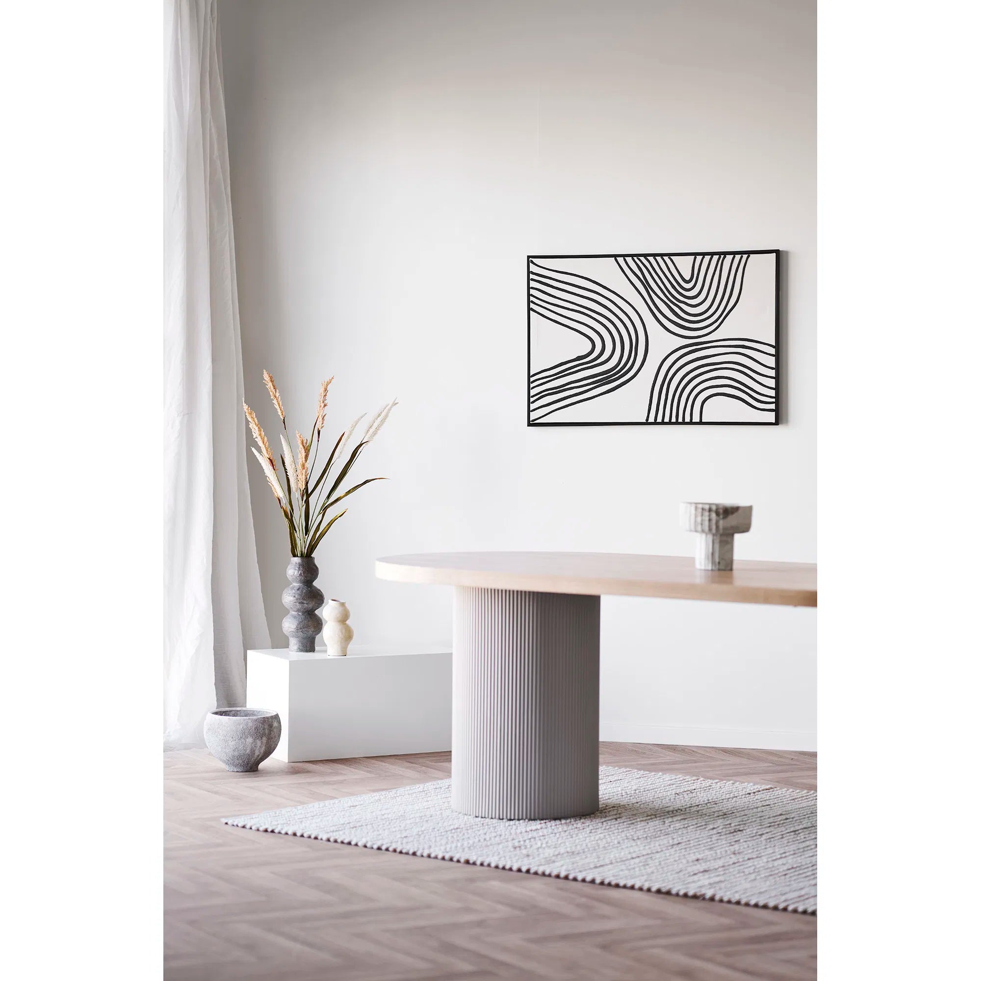 Vase « Aurore » – Beige céramique