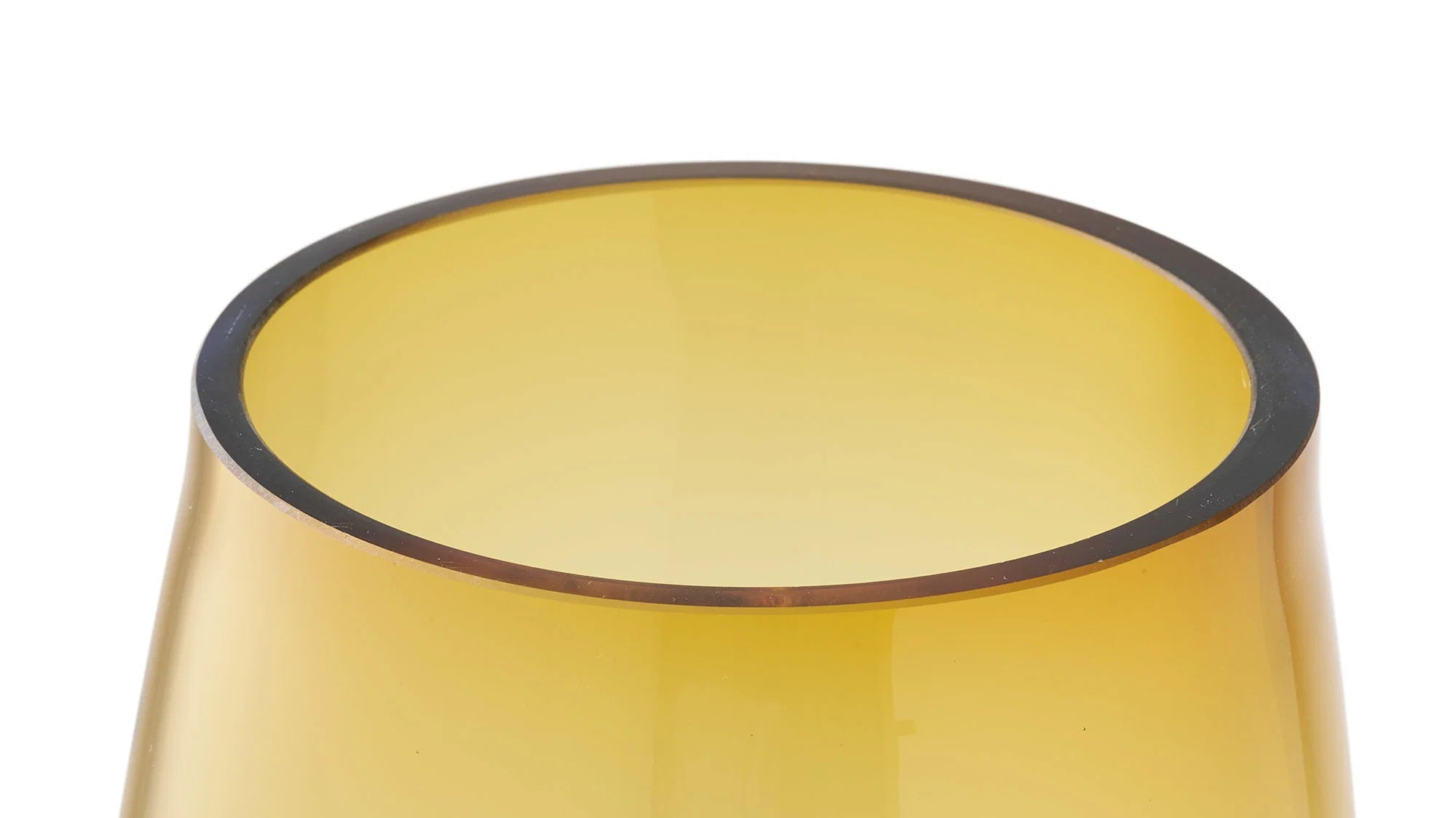 Vase Finn - en verre orange doré