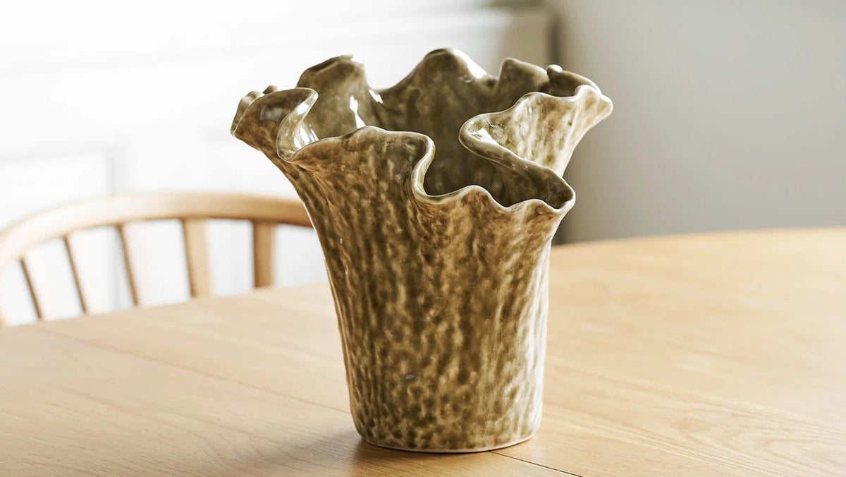Vase Dune - en céramique dans un ton sable chaleureux