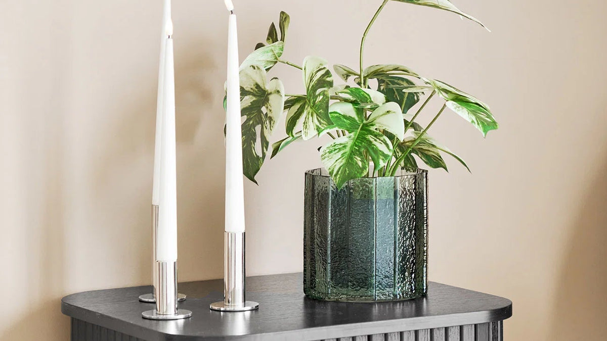 Pot de fleurs Shiny - en verre noble