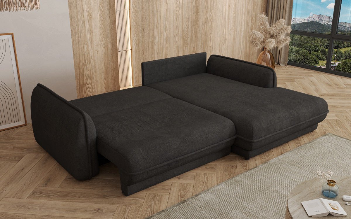 Canapé design Mojave II Tissu avec fonction couchage et rangement