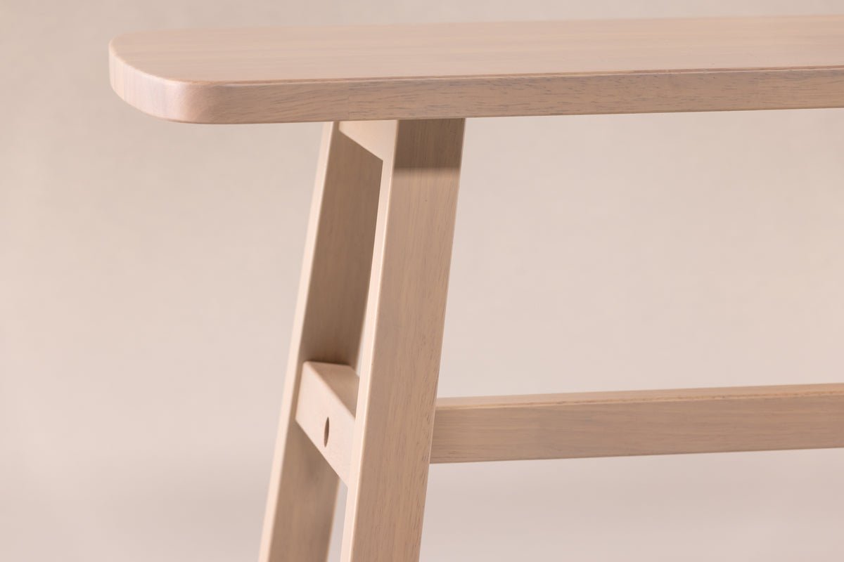 Banc "Yucca" – En noble bois blanc cérusé