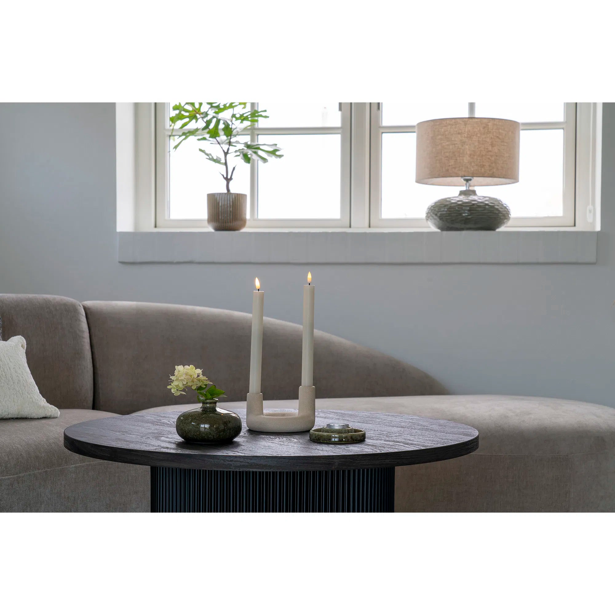 Bougeoir « Ceramo Duo » – Céramique en Beige