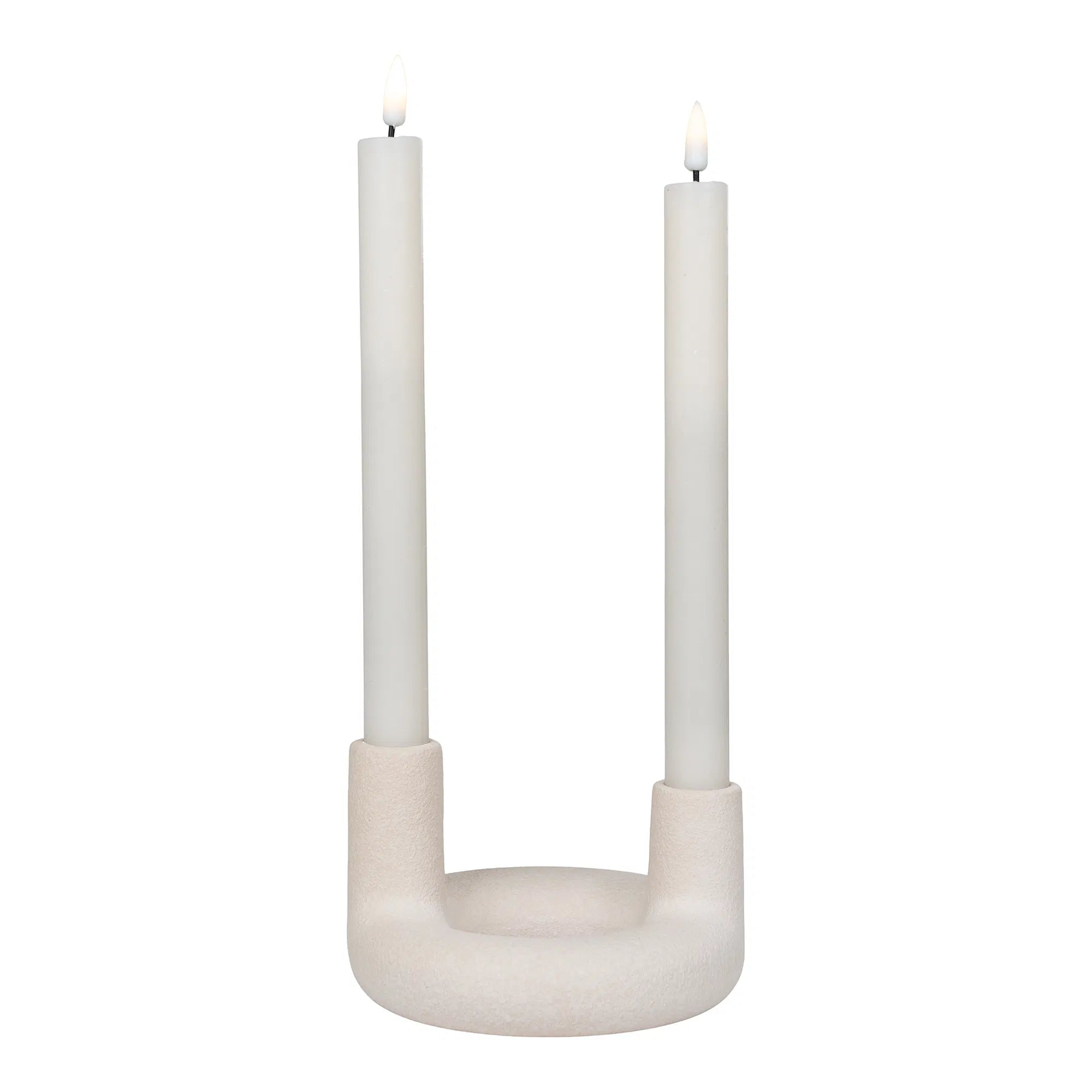Bougeoir « Ceramo Duo » – Céramique en Beige