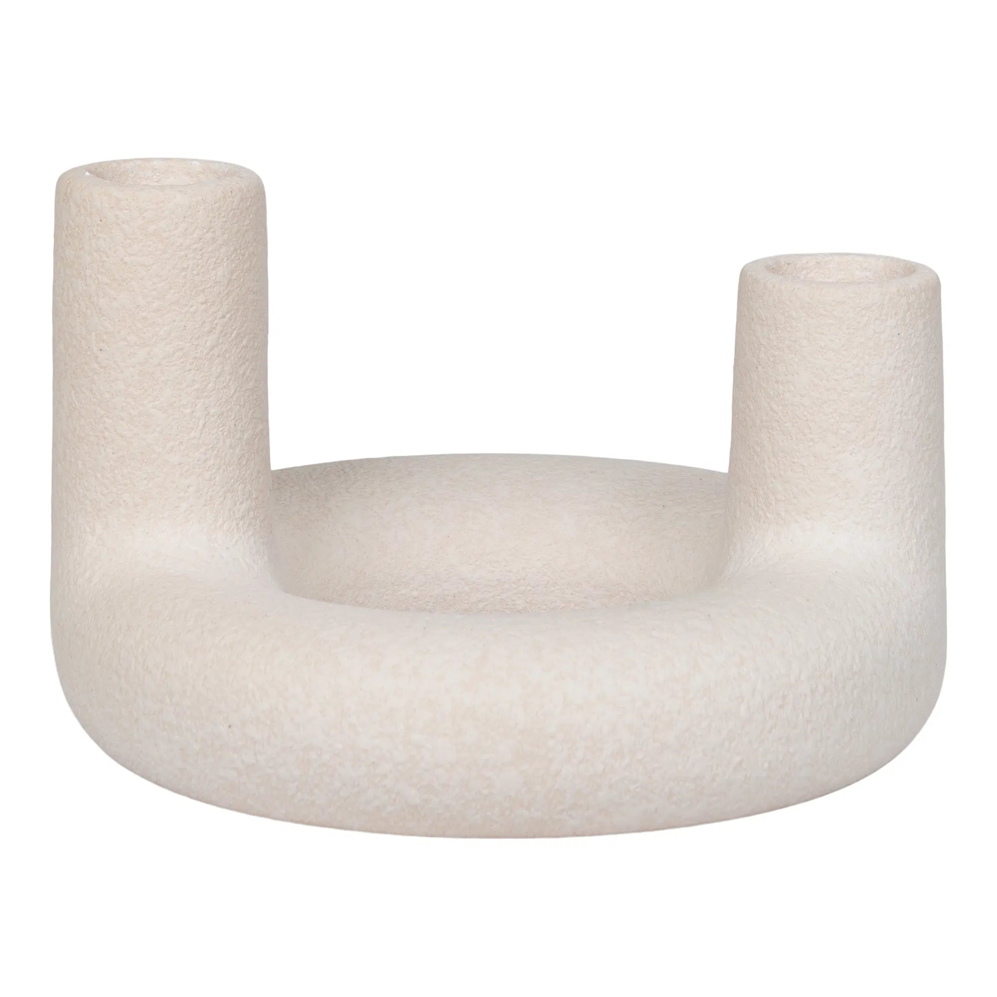Bougeoir « Ceramo Duo » – Céramique en Beige