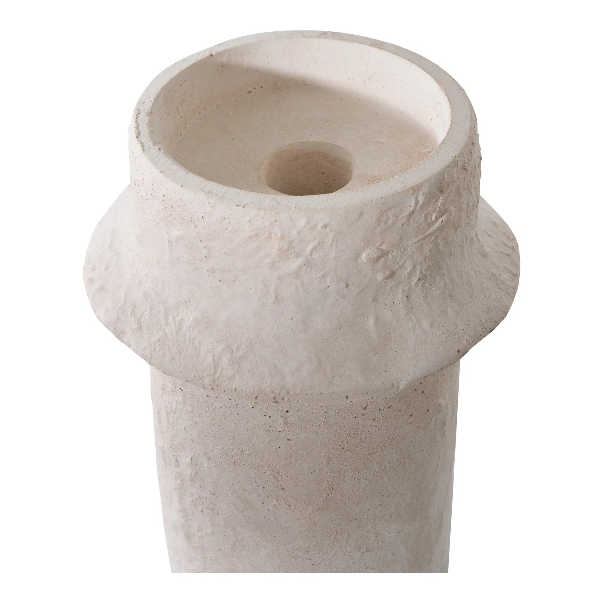 Kerzenhalter-Set „Bianco Duo“ – Zement in Weiß