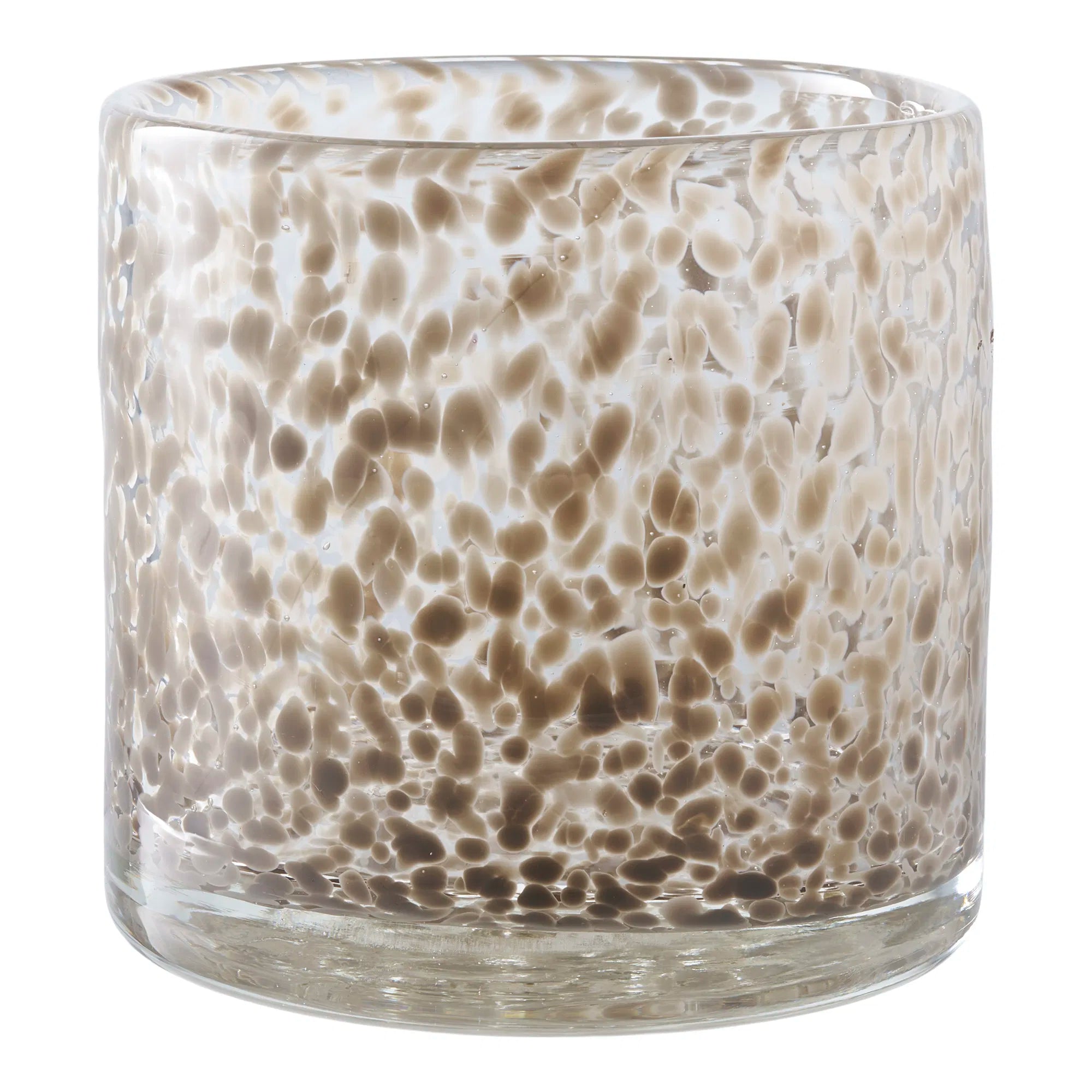 Kerzenhalter „Marmora“ – Glas in Hellbraun
