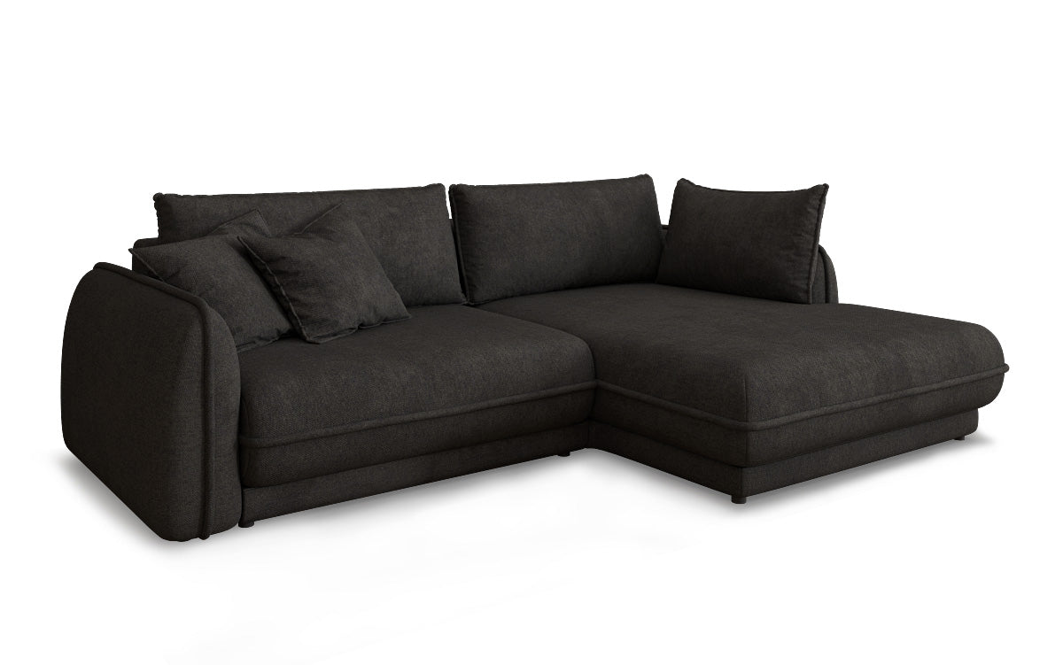 Canapé design Mojave II Tissu avec fonction couchage et rangement