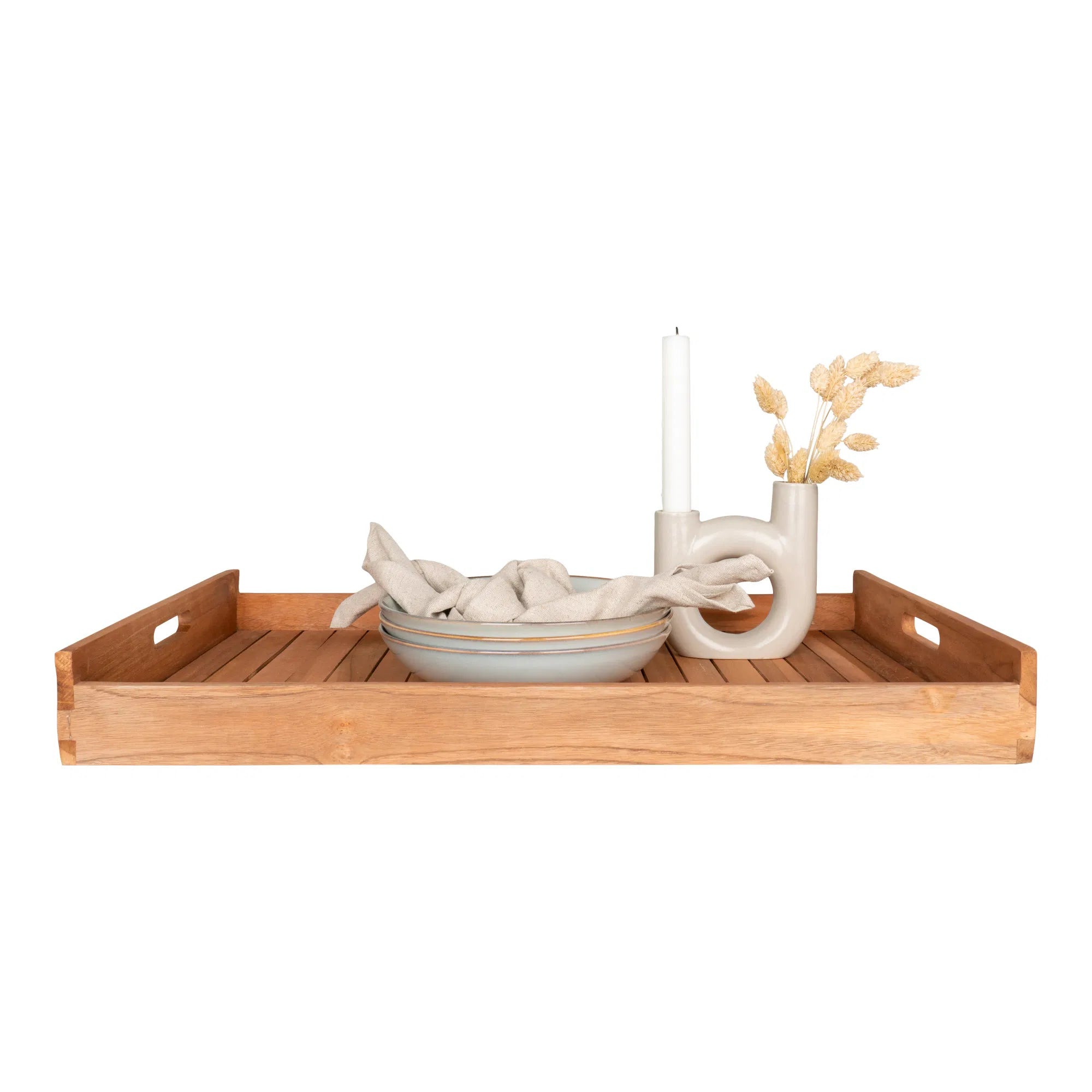 Plateau « Arvani » – Design rectangulaire en teck