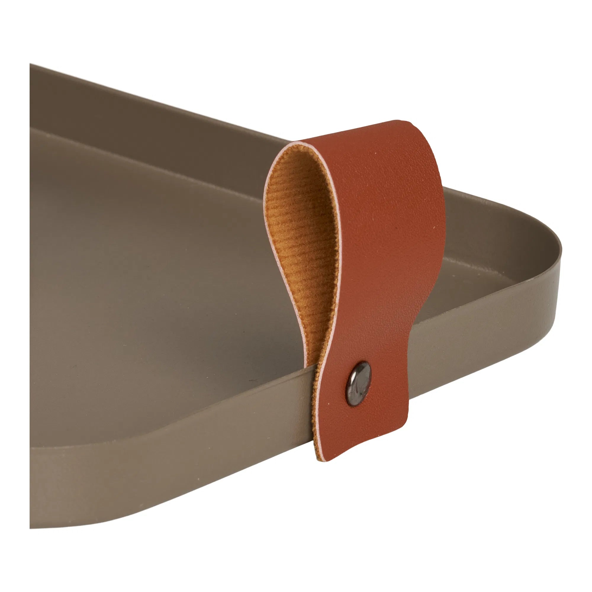 Ensemble de plateaux « Arden » – acier en Marron, lot de 2