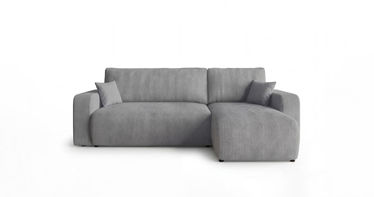 Canapé design Calva avec fonction couchage et pliage en Côtelé