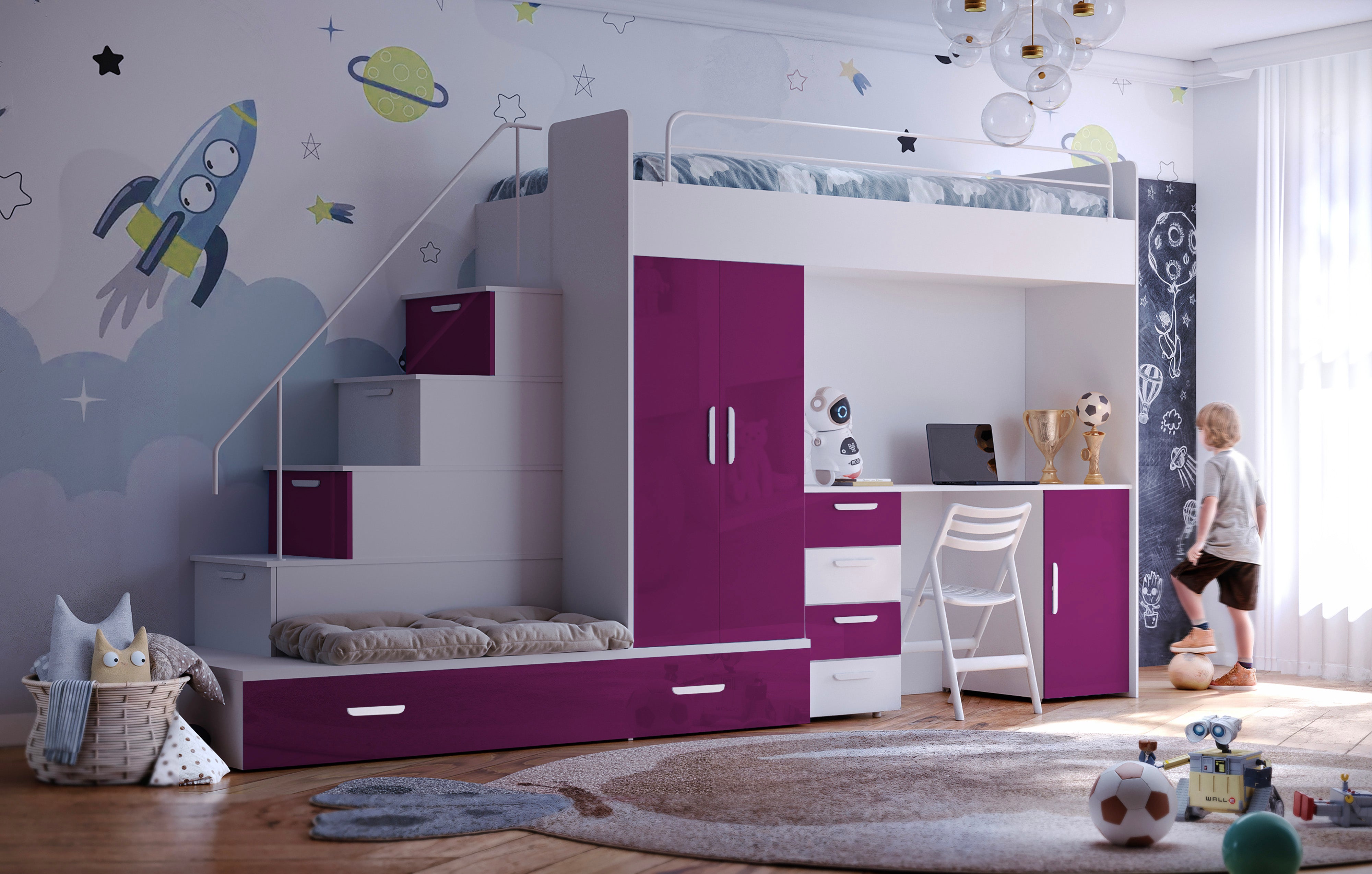 Lit surélevé pour enfants Adventure