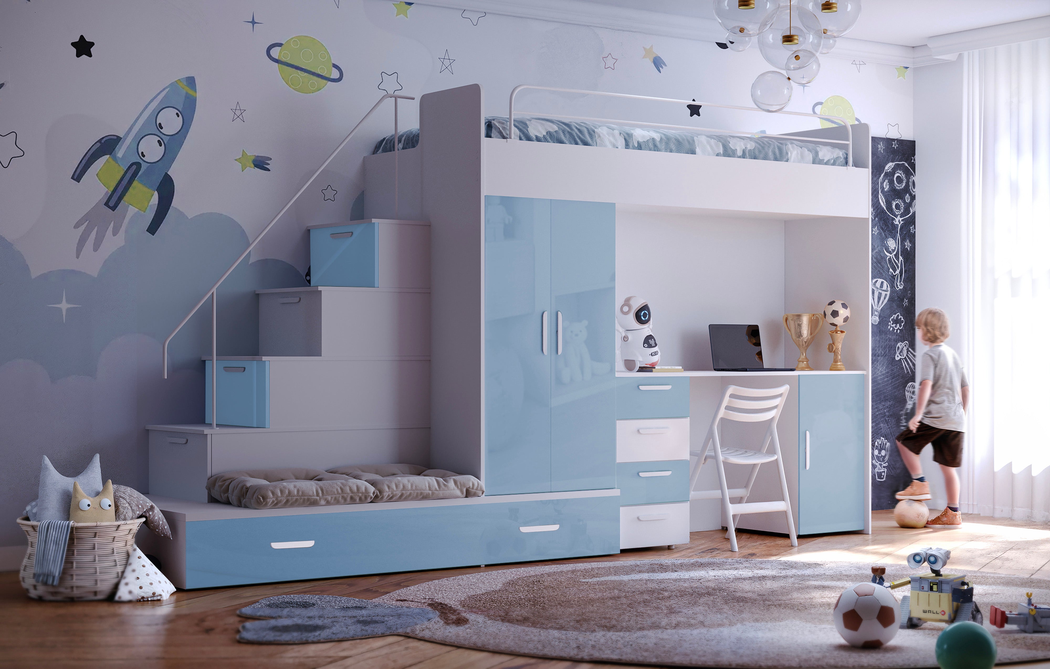 Lit surélevé pour enfants Adventure