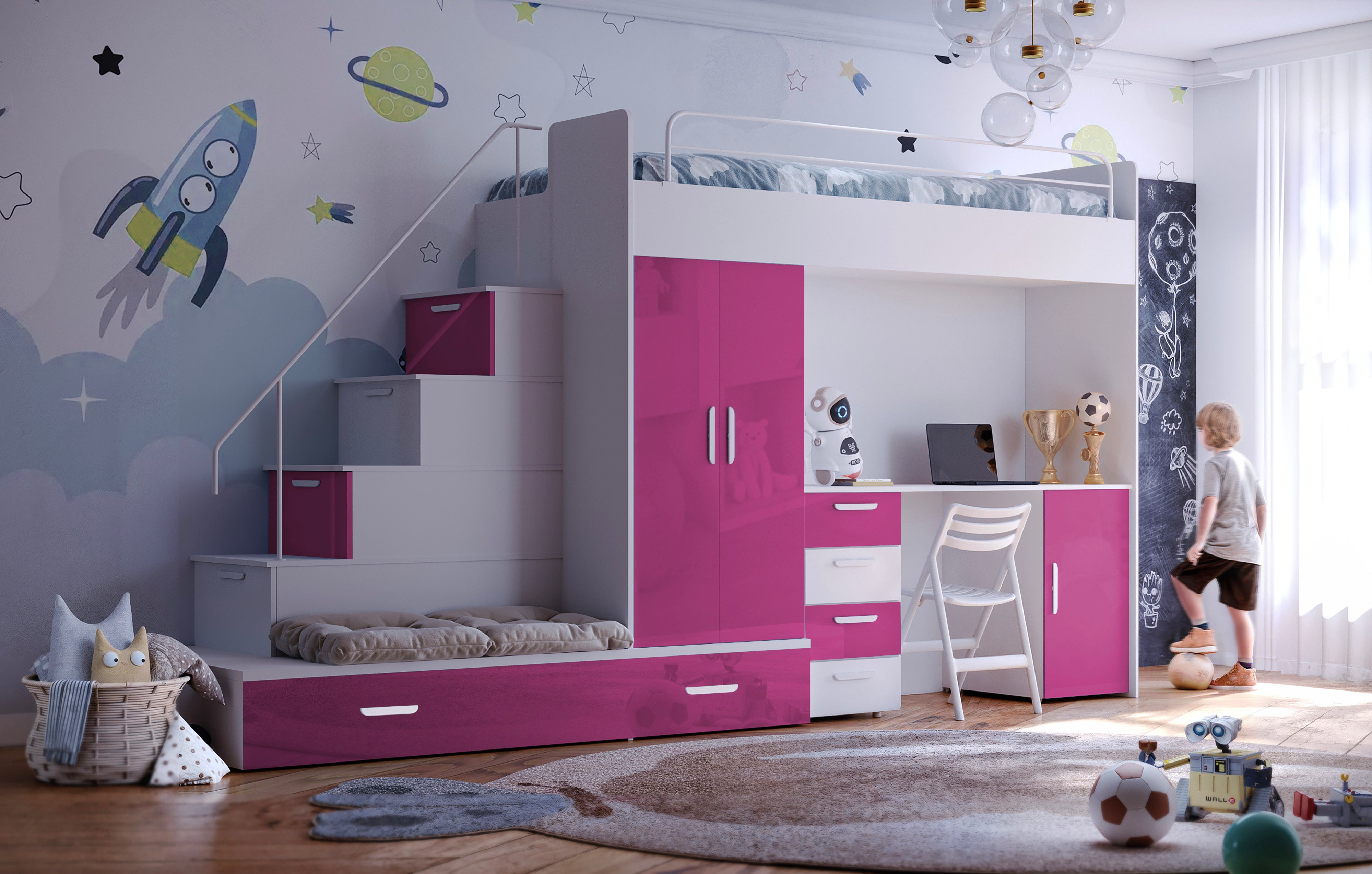 Lit surélevé pour enfants Adventure