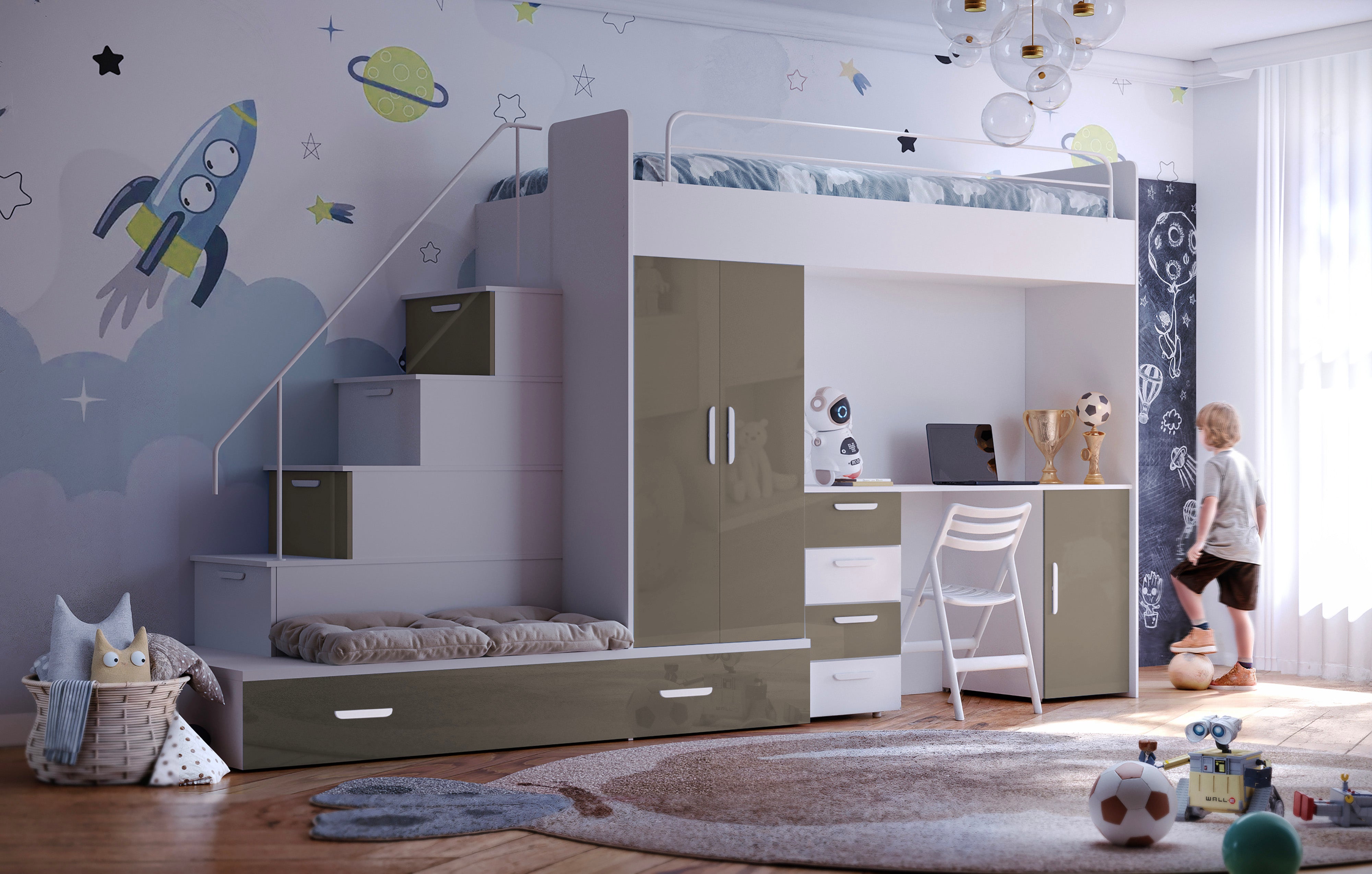 Lit surélevé pour enfants Adventure