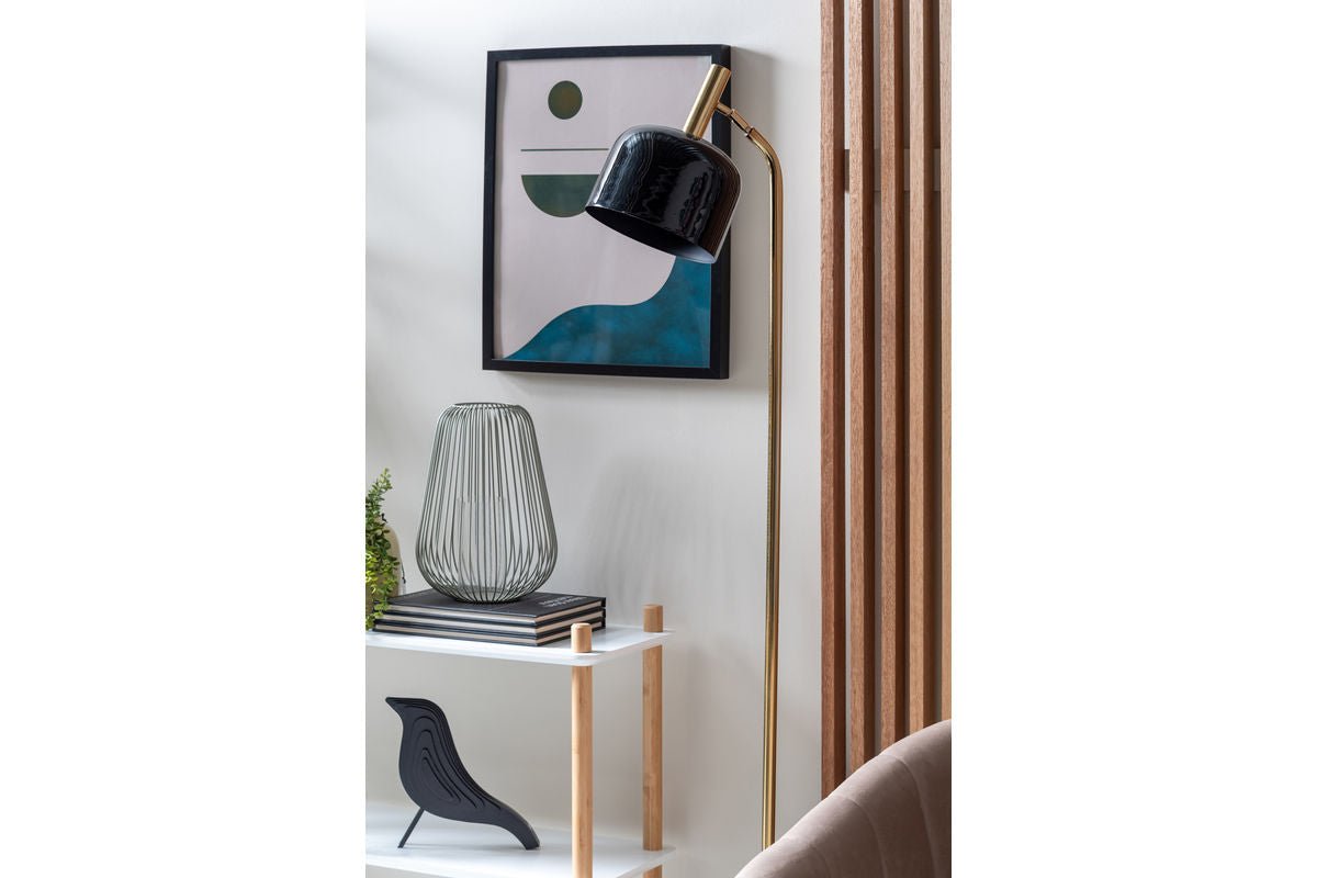 Lampadaire Norex – en fer avec revêtement émaillé
