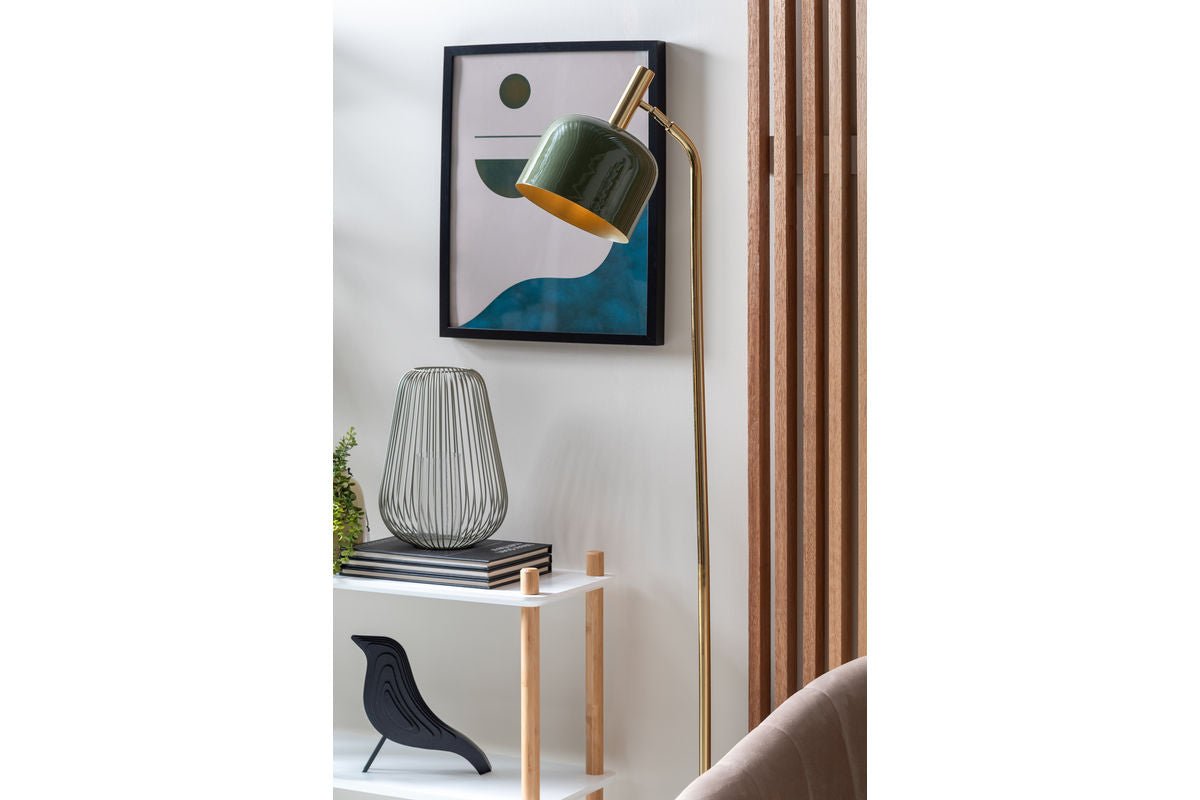 Lampadaire Norex – en fer avec revêtement émaillé