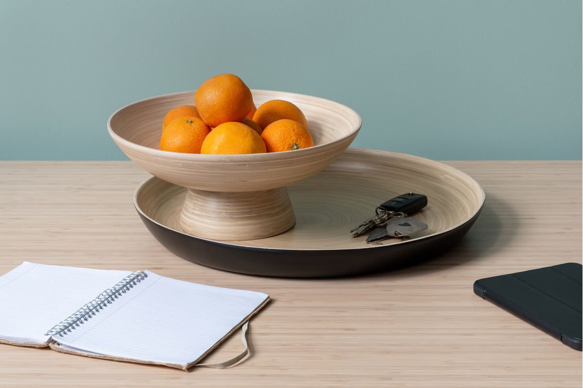 Corbeille à fruits Miko – Design naturel en bambou pour cuisine et table