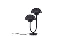 Lampe de table Noir Duo – Élégante lampe en acier Noir avec double dôme