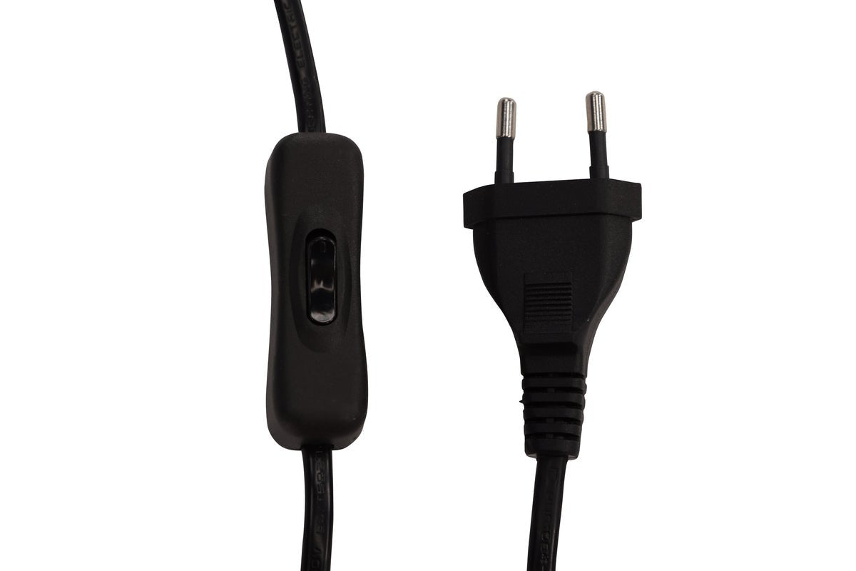 Lampe de table « Noir Duo » – Élégante lampe en acier noir avec double abat-jour