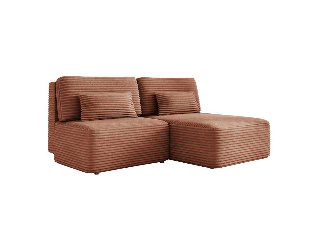 Canapé design Tilia Côtelé avec fonction couchage et rangement