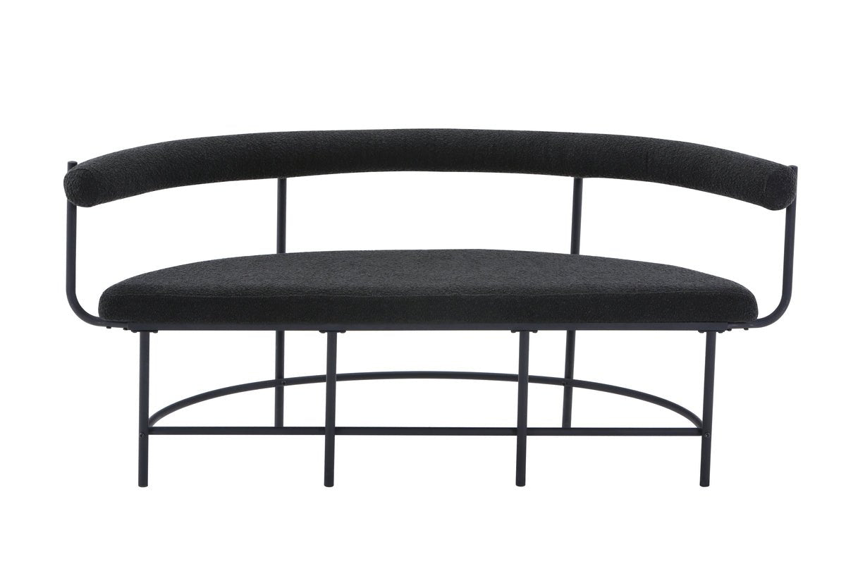 Sitzbank "Ronald" – Wahlweise mit Bouclé-Stoff oder PU-Leder