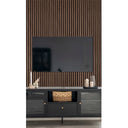 Panneaux acoustiques en noyer 240×60 cm (ensemble de 2)