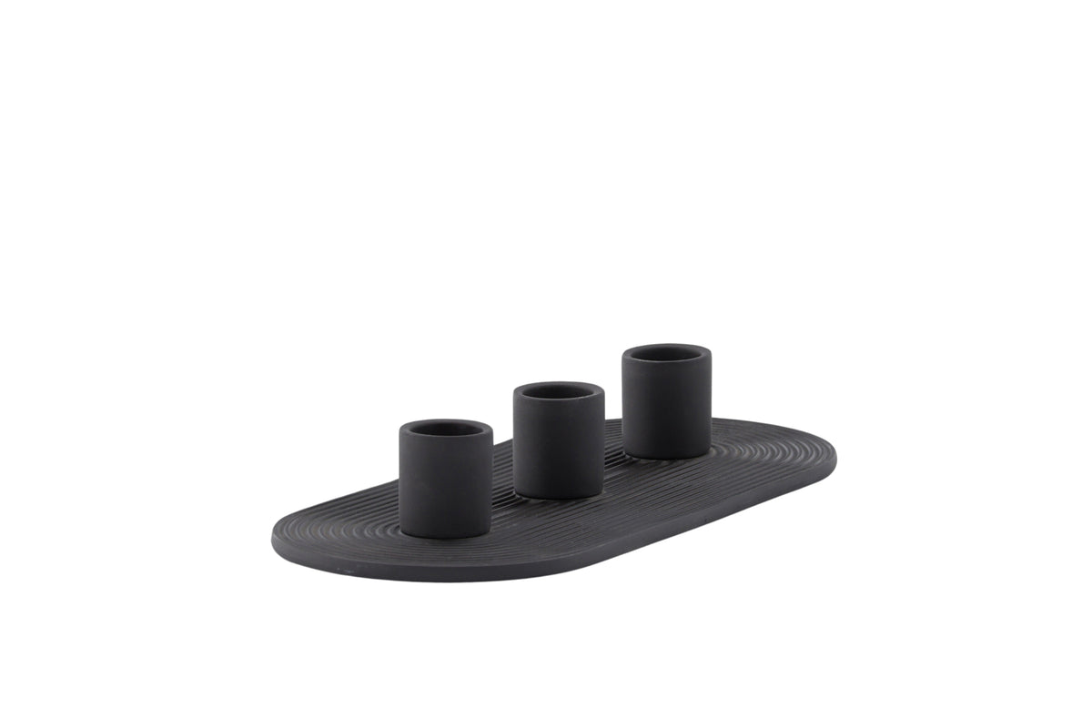 Kerzenhalter Tim - Ø3 cm aus Steinzeug für 3 Kerzen