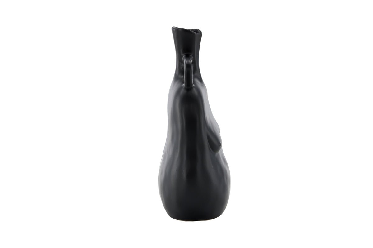 Vase Nerida 25 cm – Élégance inspirée du corps en Blanc & Noir