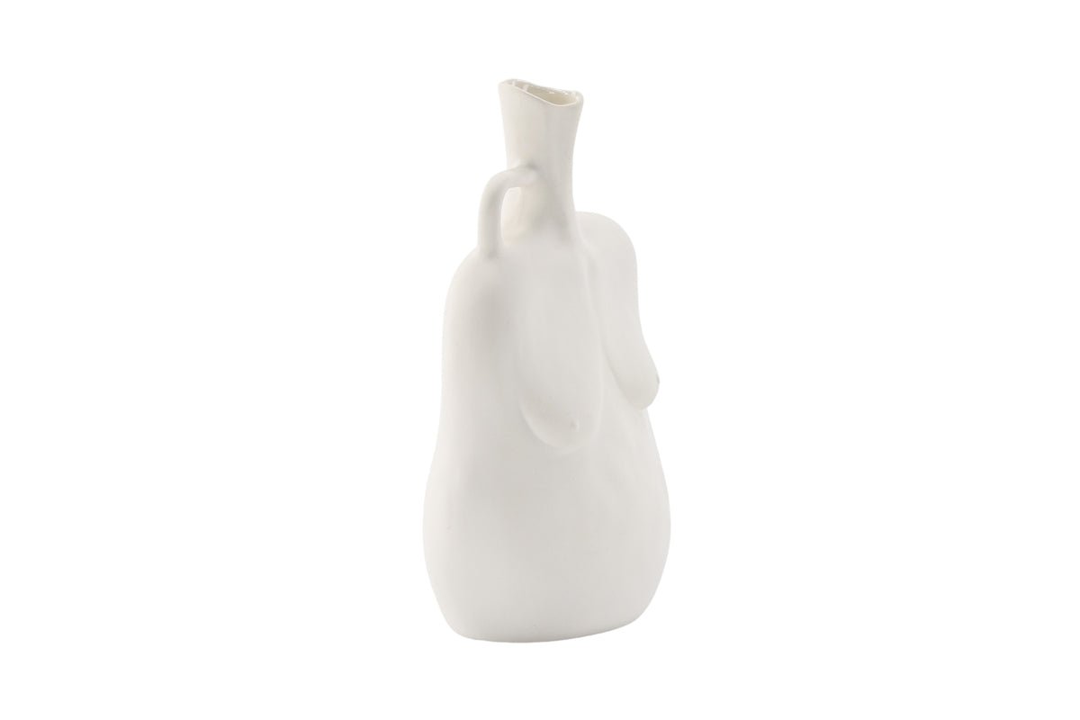 Vase Nerida 25 cm – Élégance inspirée du corps en Blanc & Noir
